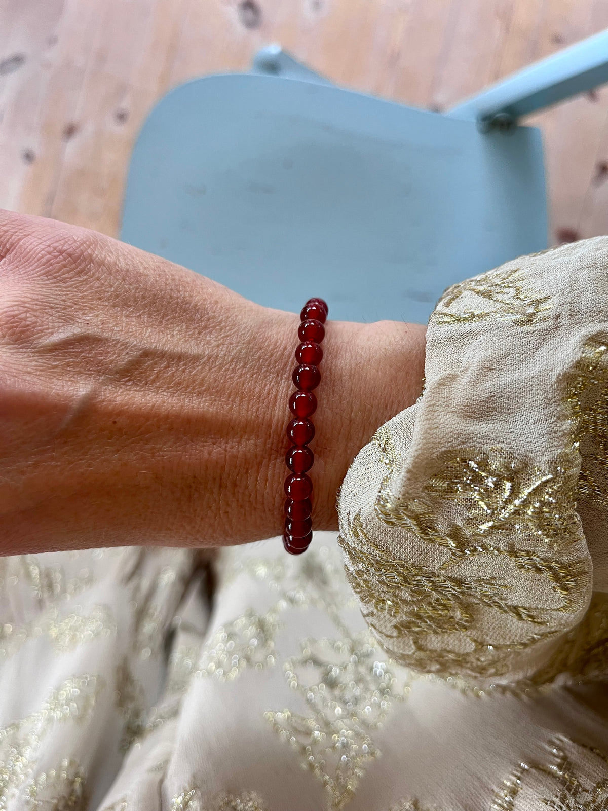 Rød karneol armbånd petite