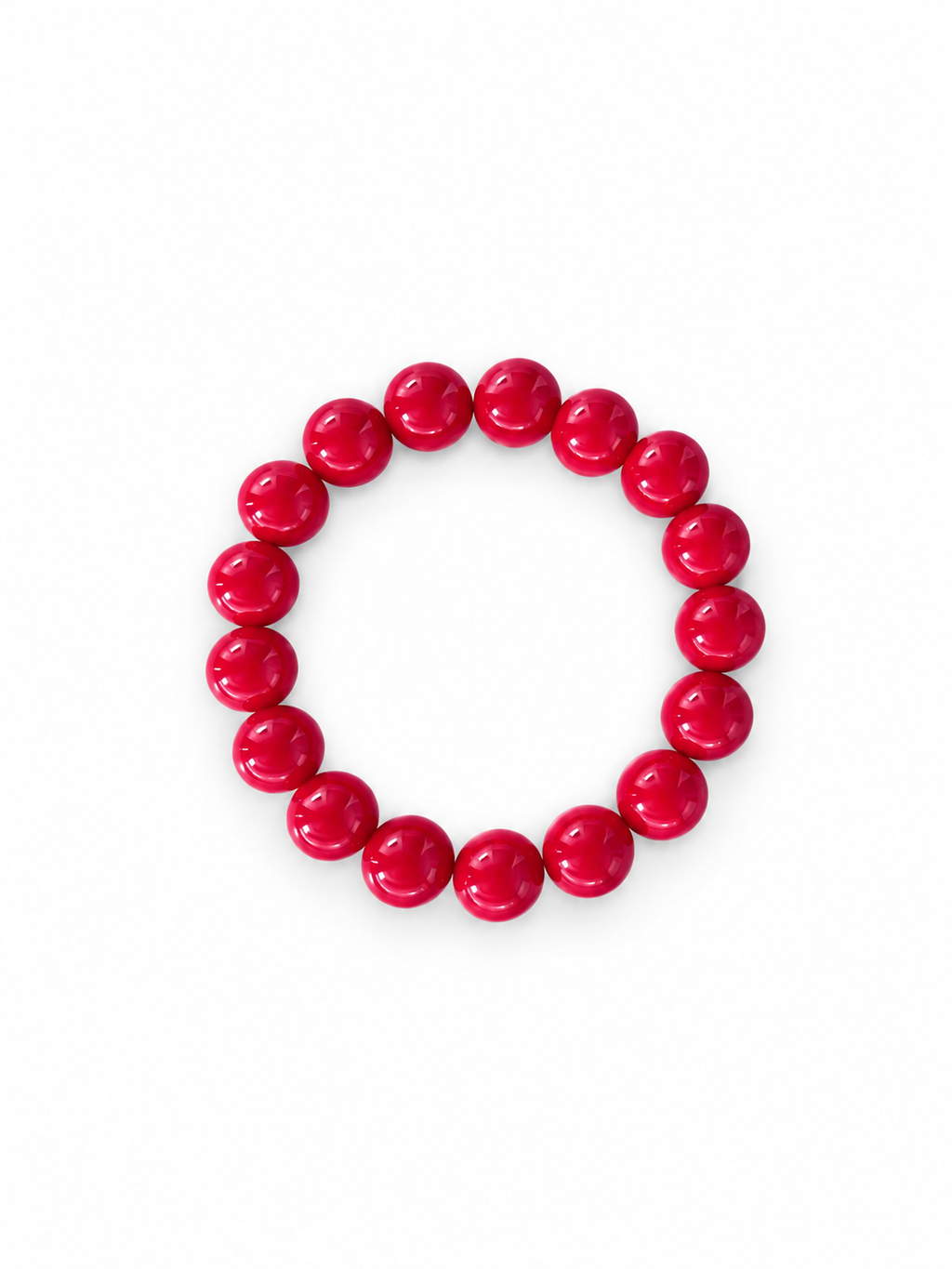 Rød mashan jade armbånd Chunky