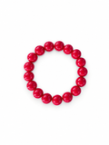 Rød mashan jade armbånd Chunky