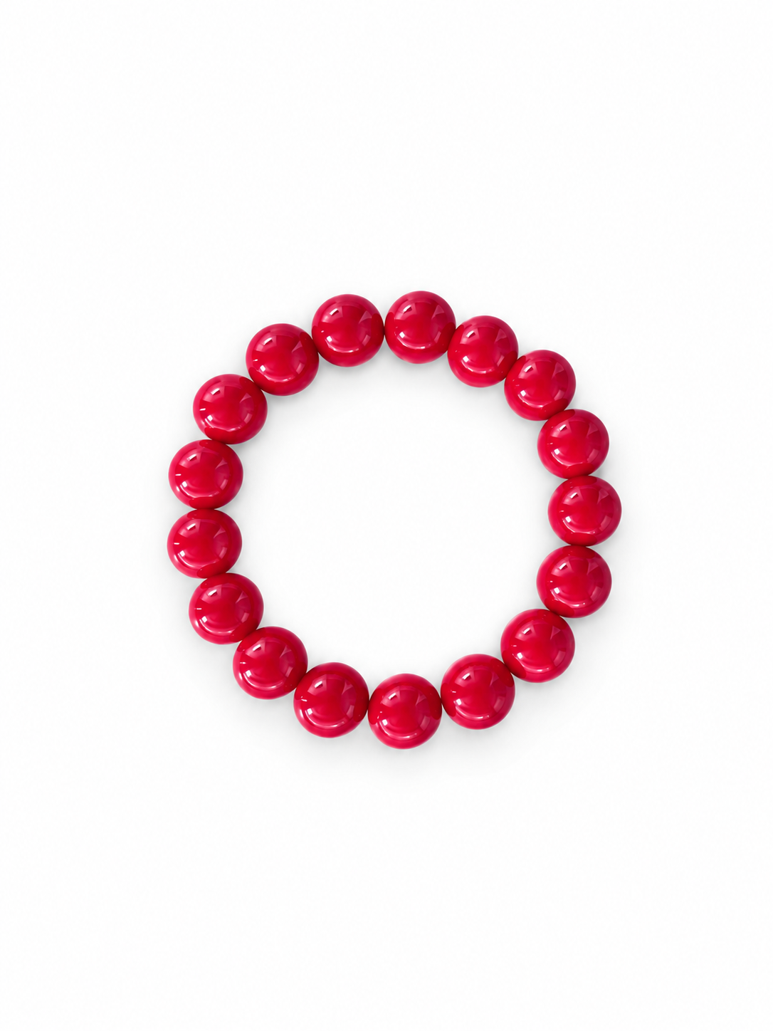 Rød mashan jade armbånd Chunky