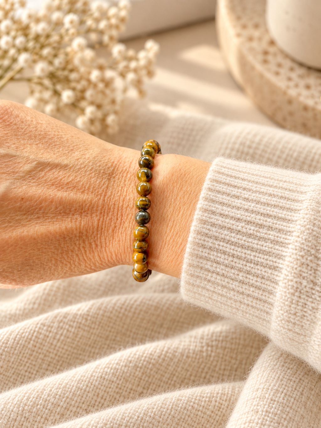 Tigerøje armbånd petite