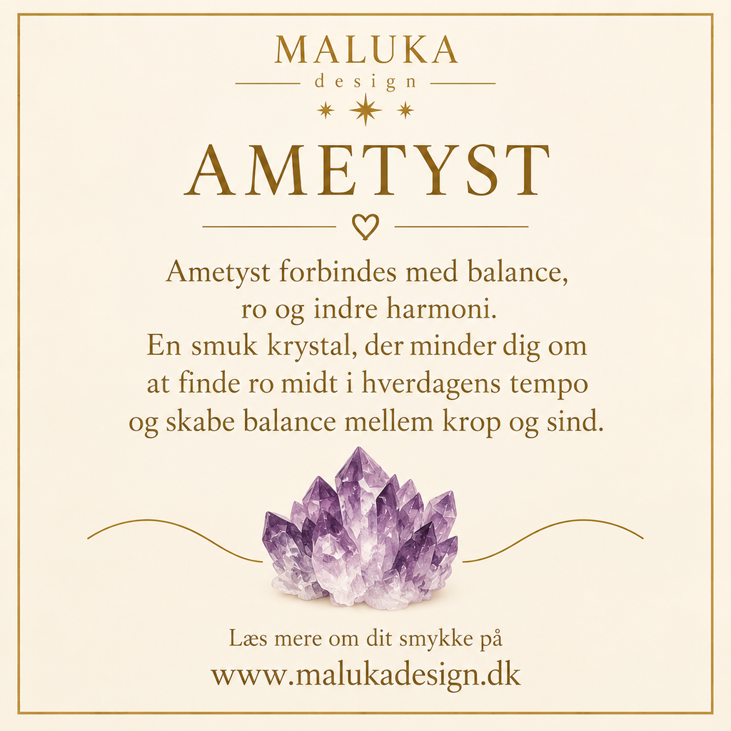 Ametyst armbånd chunky