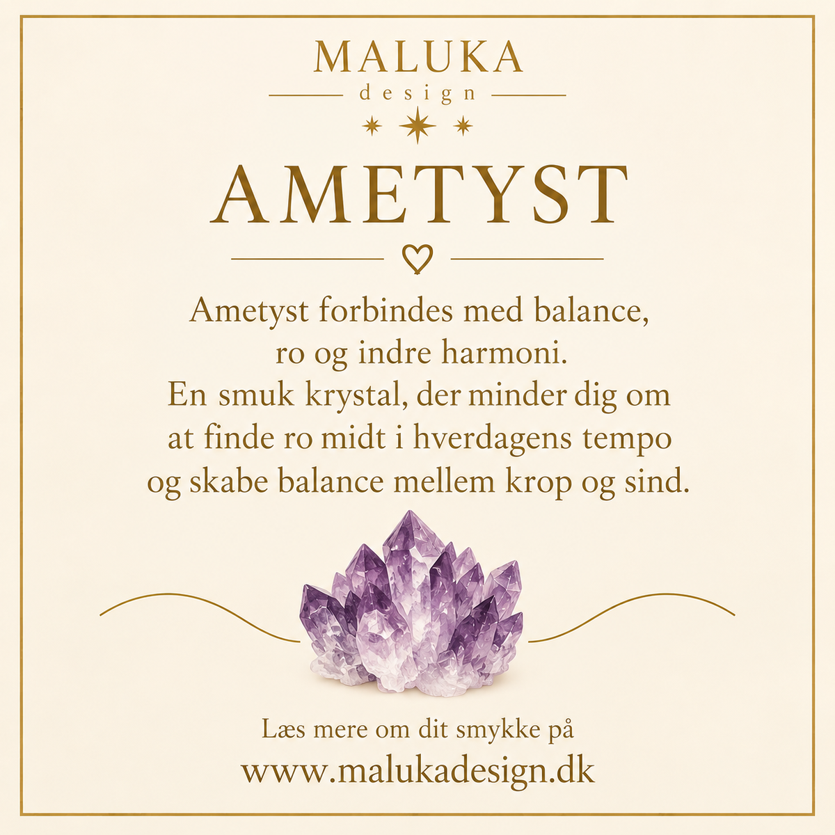 Ametyst armbånd chunky