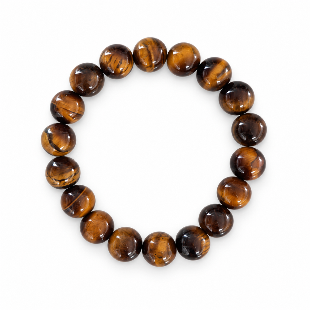Tigerøje armbånd Chunky